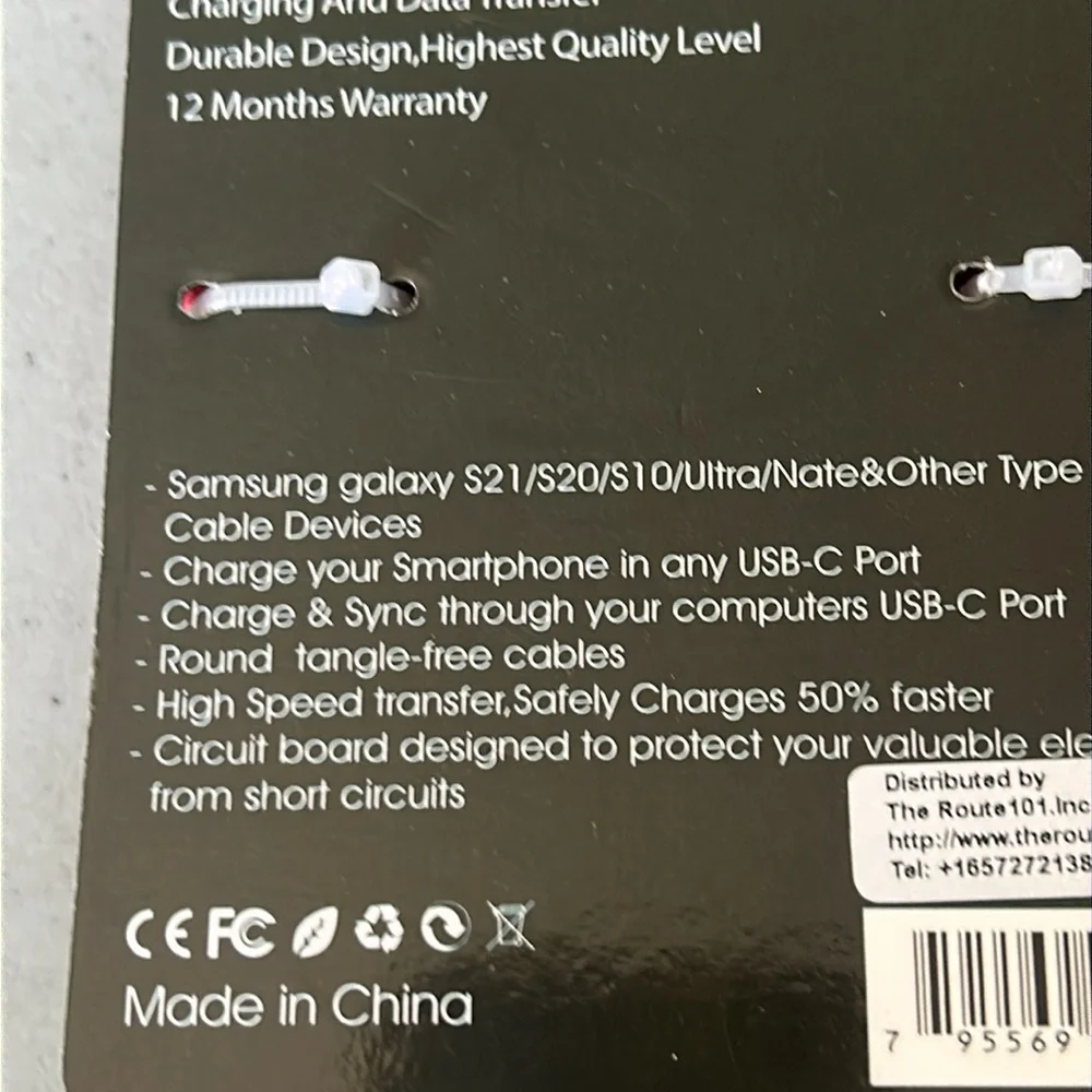 Red USB-C to USB-C Fast Charging Cable